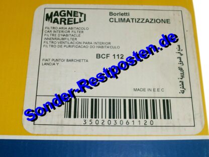 350203061120 BDF112 MAGNETI MARELLI Innenraumfilter NEU NT3276 NT 3276 (1)